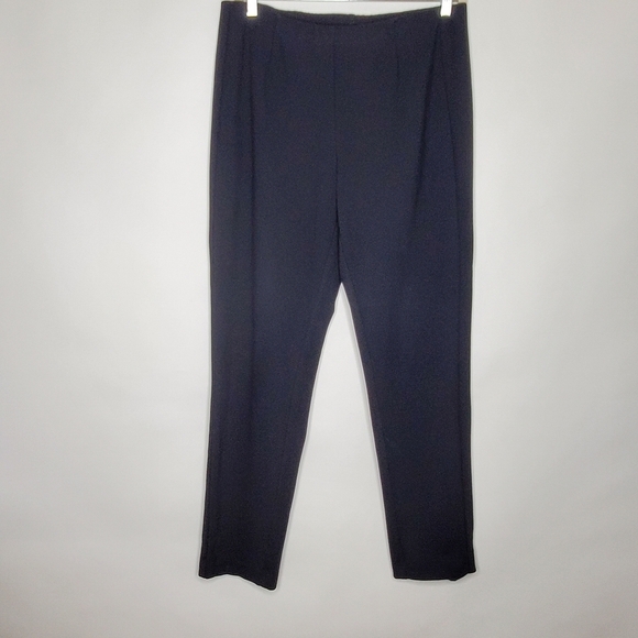 J. Jill Ponte Knit Slim Leg Pants Size Large TALL Black Hi-Rise Stretch Pull-on - Picture 2 of 15